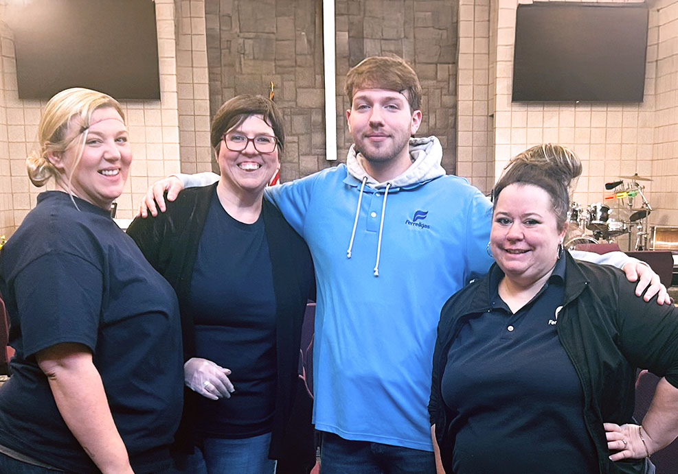 Working with the Bay City Salvation Army to provide food and support people affected by the April ice storms.