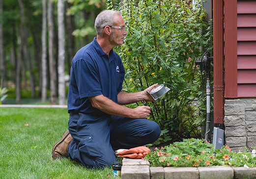 Ferrellgas employee completes a safety check.